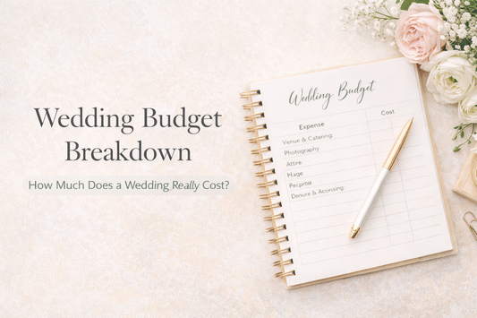 Wedding budget breakdown showing average cost by category