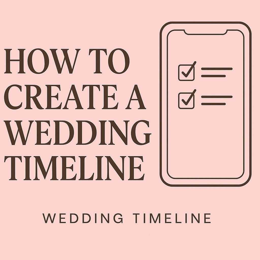Day-of wedding timeline schedule template