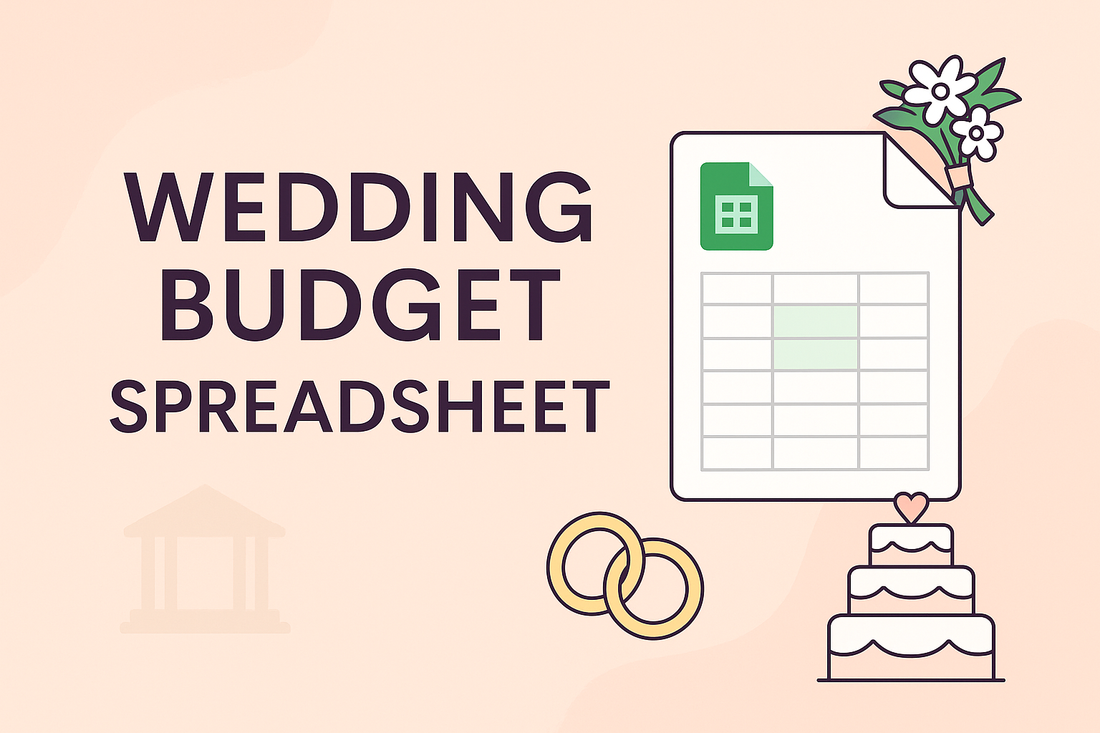 Wedding budget spreadsheet template for tracking every wedding expense