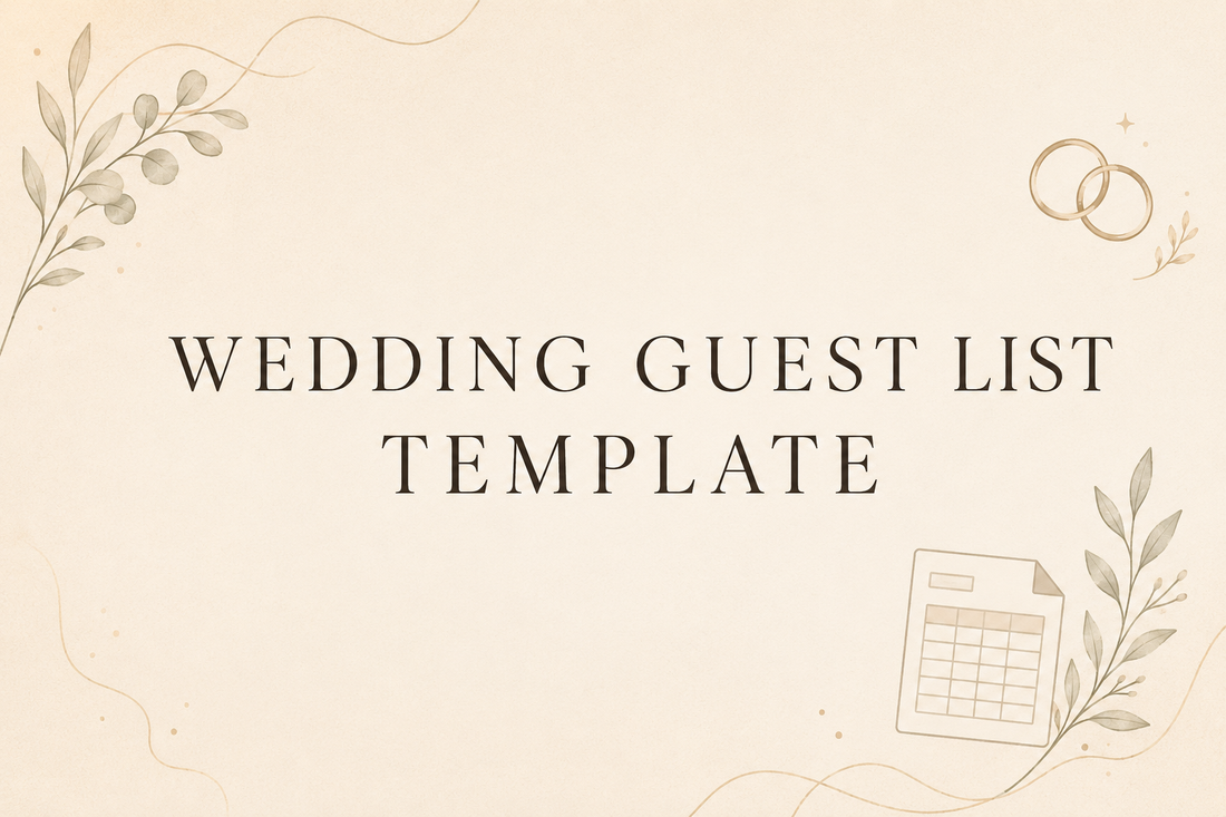 Wedding guest list template in Google Sheets — organize contacts, RSVPs and meal choices