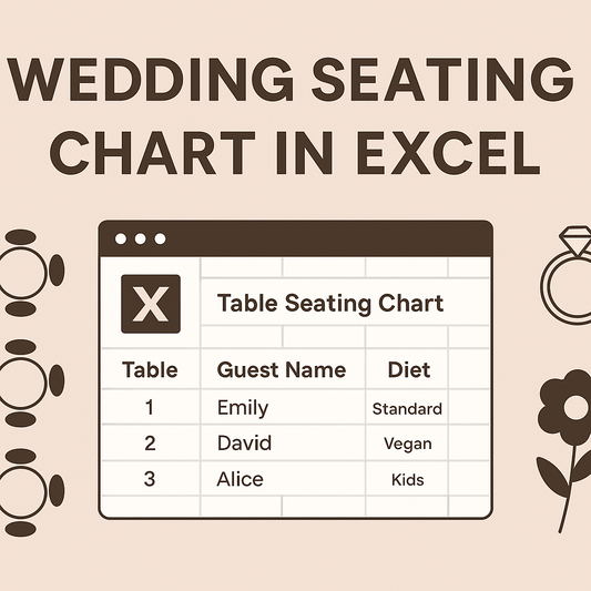 How to Create a Wedding Seating Chart in Excel (Step-by-Step Guide + Free Layout)