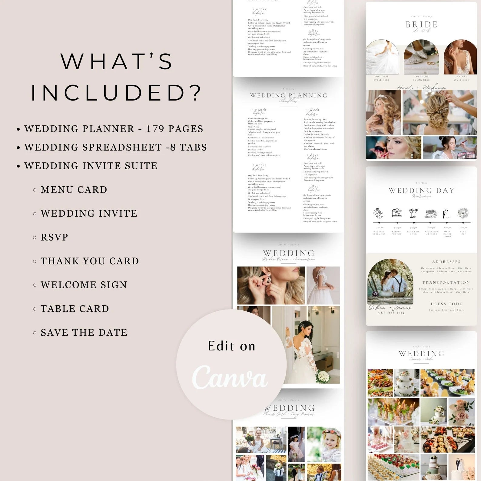 Wedding Dream Planner Bundle